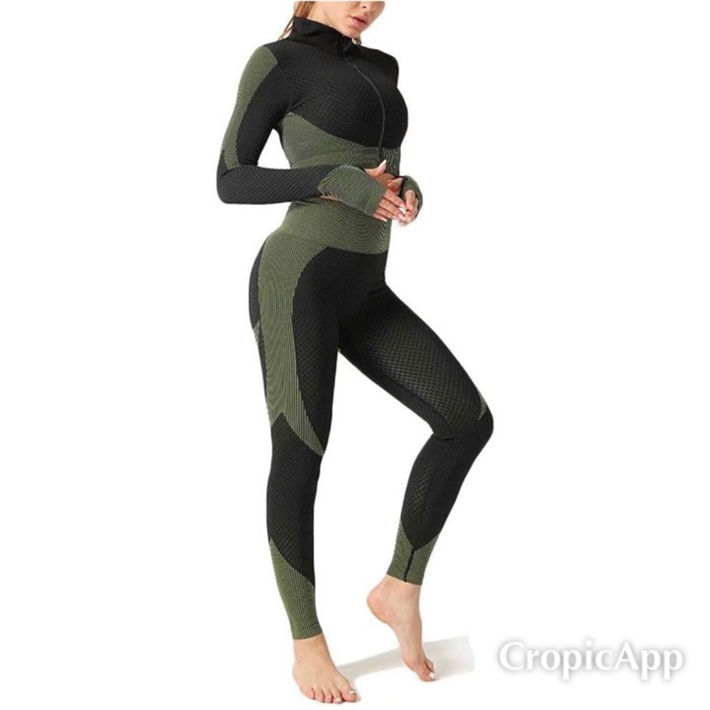 2 piece yoga workout outfit